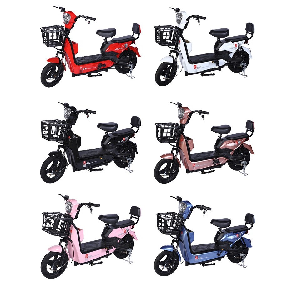 Xe đạp điện SK8 bản Kim Cương, di chuyển 40km 1 lần sạc, Động cơ 350w lõi đồng