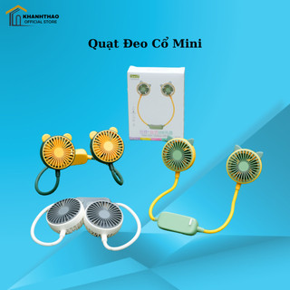 Quạt đeo cổ mini làm mát thông minh, quạt đeo cổ tích điện 3 chế độ sạc USB di động tiện lợi dễ dàng vệ sinh - K209