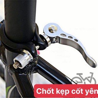 Chốt kẹp cốt yên xe đạp màu đen/ trắng