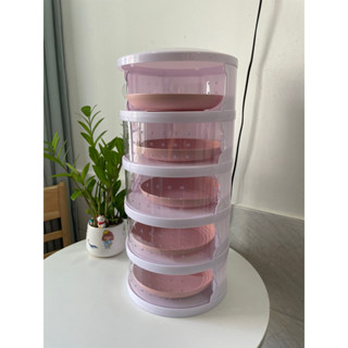  Lồng bàn giữ nhiệt có lỗ thoáng khí bảo quản thức ăn 5 tầng chống bụi bẩn côn trùng 