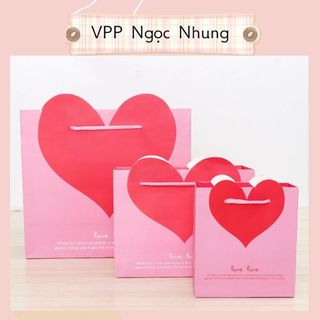 Túi đựng quà trái tim ngọt ngào