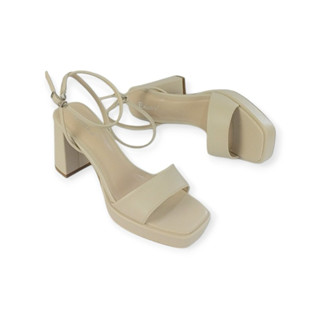  Sandal cao gót Enako Tp13822 - Đúp mũi vuông gót cao 8cm quai cài hâu 