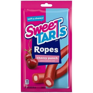 Kẹo dẻo hình que vị cherry sweetarts soft & chewy rope, gói 141g