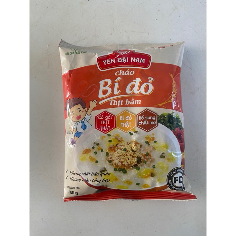 10 gói cháo bí đỏ thịt bằm