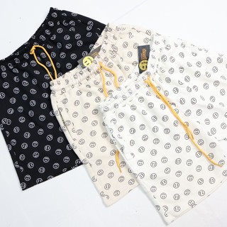 Quần Short Nam Nữ Nỉ Chân Cua Drew in hình Mặt Cười Monogram