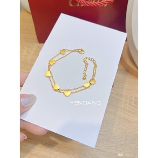 Lắc tay / chân titan tim đôi