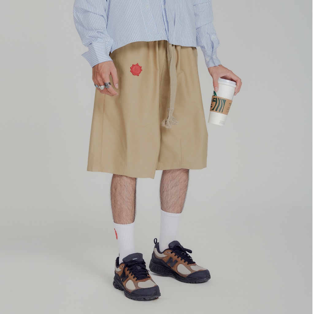 THE SEASONED HUSTLER SHORTS/BEIGE - QUẦN SHORTS KEM BASIC