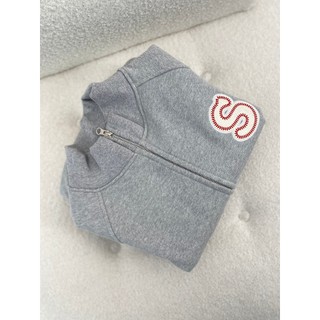 YESSIR - Half Zip Sweater Pullover - Áo khoác cổ cao thêu Da chữ S
