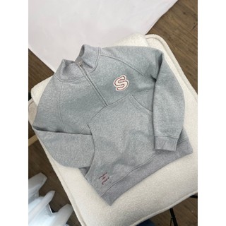 YESSIR - Half Zip Sweater Pullover - Áo khoác cổ cao thêu Da chữ S