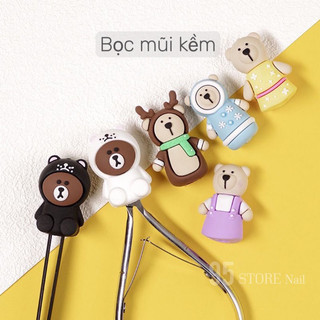 Bọc mũi kềm nail , hình thú, nắp đậy , bảo vệ mũi kềm