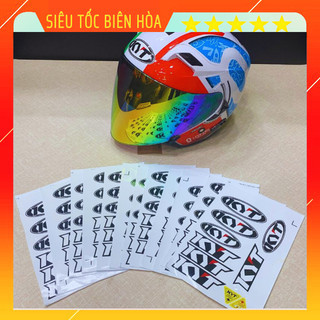 Bộ tem logo kyt dán nón bảo hiểm siêu chất