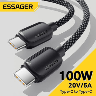 Cáp sạc nhanh 100w essager pd type-c to type-c sạc nhanh,truyền dữ liệu 480mbps