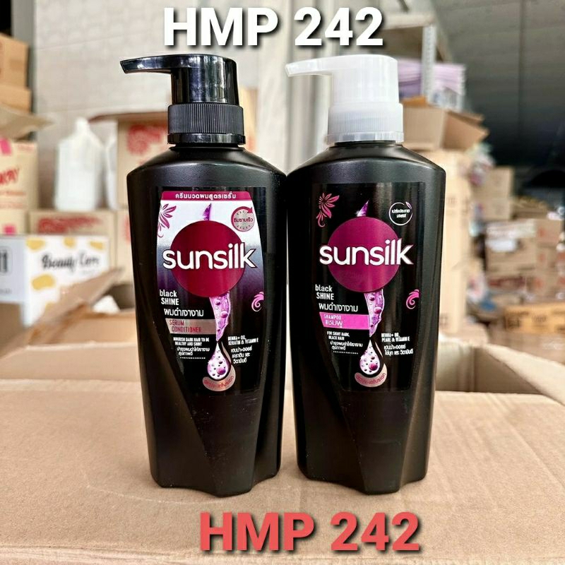 Combo (Dầu gội & Dầu Xả) SUNSILK 400ML Đen Thái Lan