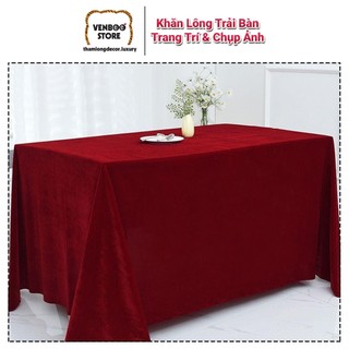 [1m x 1m6] Khăn Trải Bàn Vải | LÔNG NHUNG | Khăn trải bàn decor chụp ảnh | Khăn trải bàn học | Khăn trải bàn trang điểm