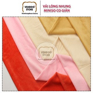 [1m x 1m6] Vải Lông Nhung Co Giãn MINISO may Capybara gấu bông Koromi Melody đệm ngồi ga giường nệm thú ghế lười nệm chó