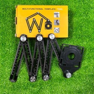Thước đo đa năng 6 góc gấp, dụng cụ đo gấp 6 khúc - thước lấy dấu gạch/tường độ chính xác cao