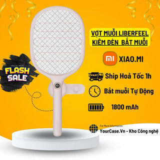 Vợt muỗi có đèn bắt muỗi tự động cao cấp liberfeel xi.ao.mi, vợt bắt muỗi có đèn, vợt muỗi led báo dung, đèn bắt muỗ