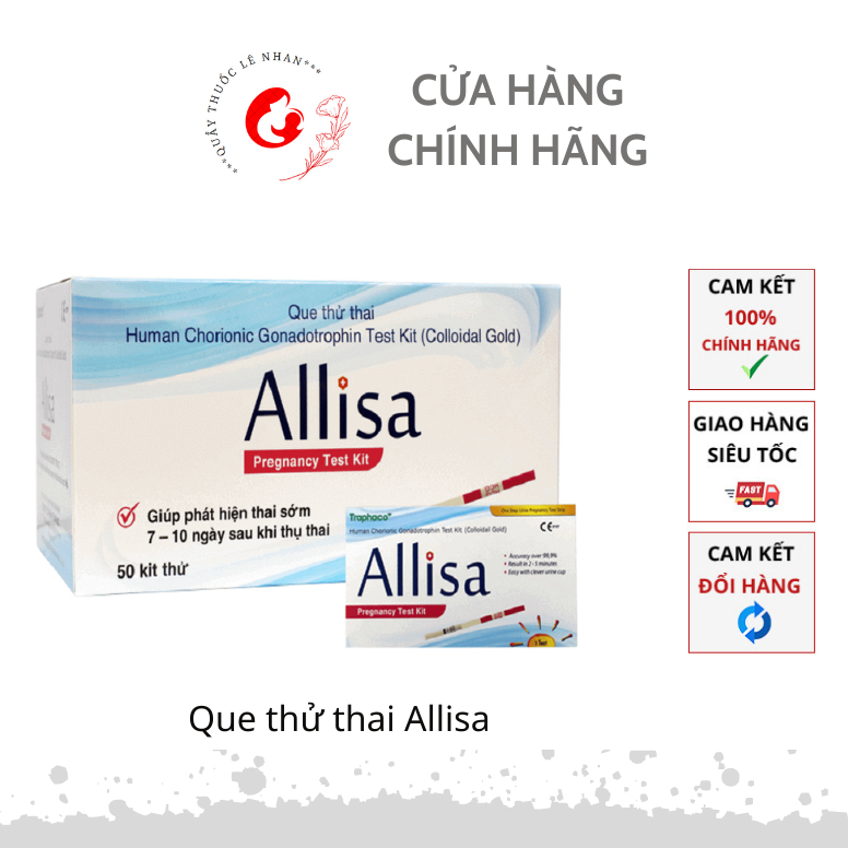 Que thử thai Allisa (có che tên )