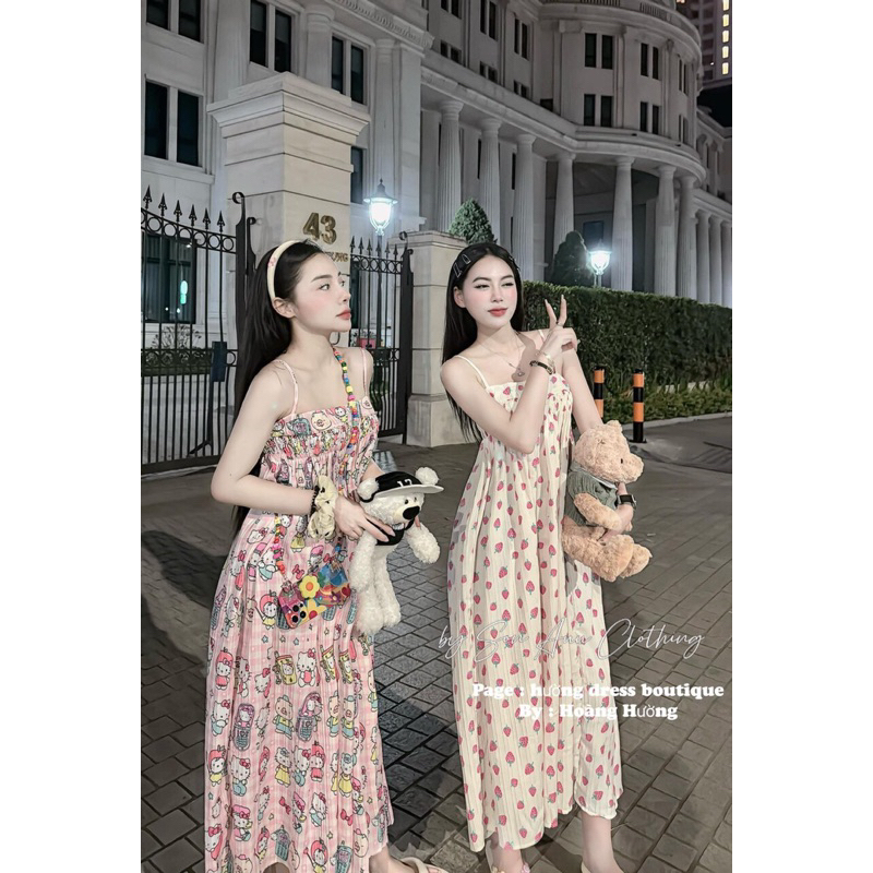 🌸🌸🌸 VÁY 2 DÂY CUTE HỘT ME 🌸🌸🌸