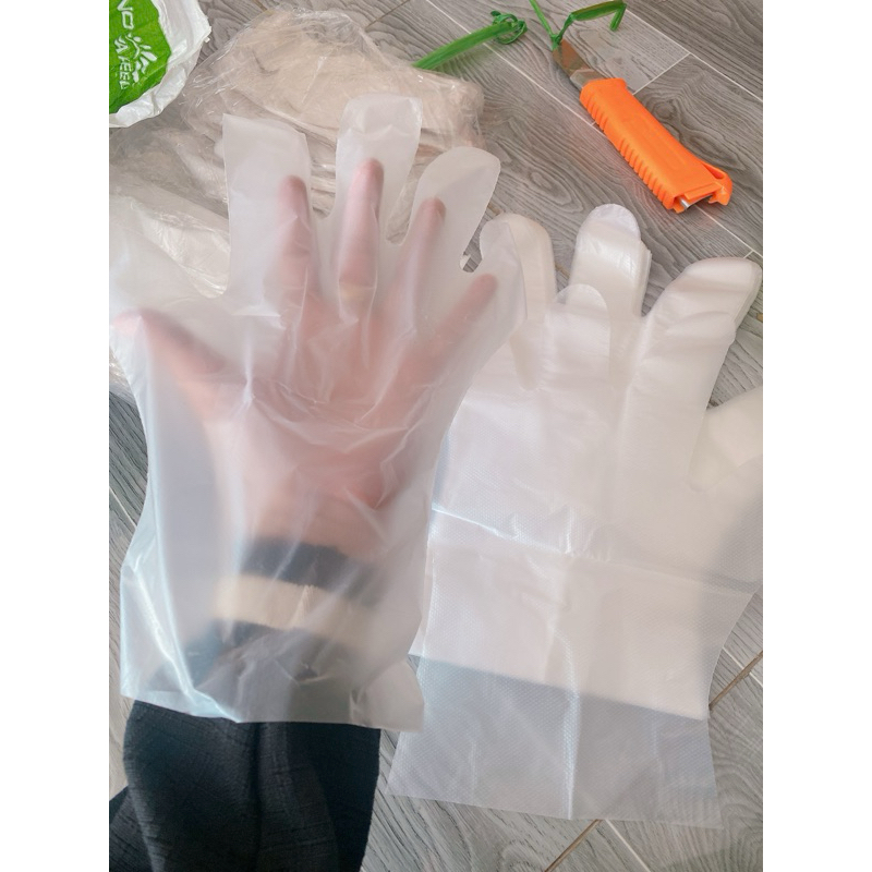 [Rẻ vô địch]~1kg  -găng tay nilon tiện lợi găng nylon 1kg bao tay thường/zin mọi người cân nhắc ( fr