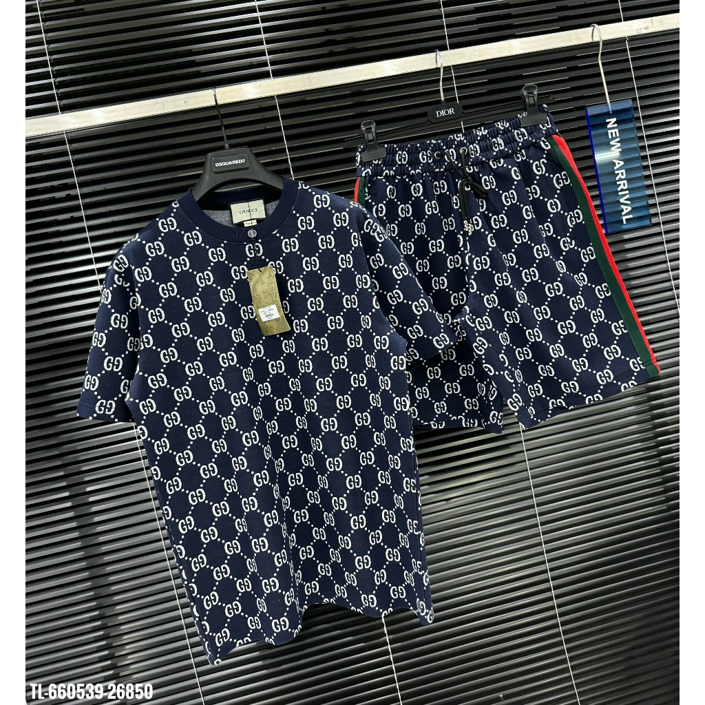 🔥Hot🔥Bộ Gucci họa tiết monogram thiết kế hot trend Nam Nữ Thu Đông 2024