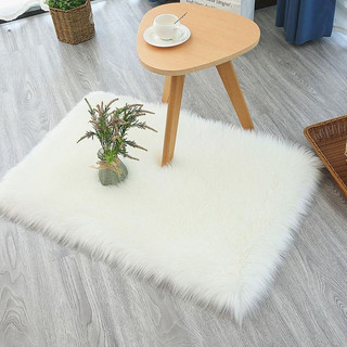 Thảm Lông Trắng Dài Hồ Ly - Thảm Lông Chụp Ảnh Sáng Tạo