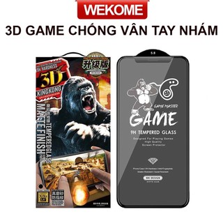 Kính Cường lực Iphone KINGKONG Nhám Chống vân tay chơi Game hãng WK Wekome 11 12 13 14 15 Pro Max LikgusShop