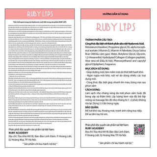 Dưỡng Môi RuBy Phạm Lan phương