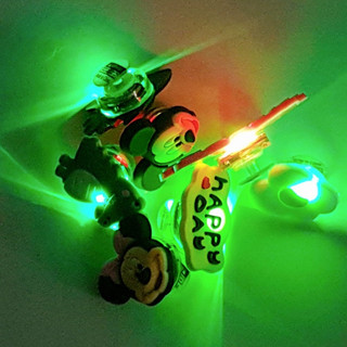 Sticker gắn dép có đèn _ phụ kiện trang trí dép đèn led nhấp nháy [ 01 Cái ]