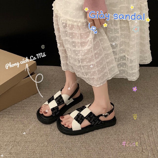 Giày sandal đi học đế bằng cao 1,5cm, dép mang đi học, giày quai hậu mang đi học, giày đi học dành cho nữ ✿𝗹𝗶𝗹𝗲𝗻𝘀𝗵𝗼𝗲𝘀✿