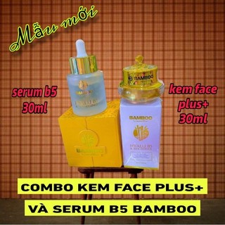 🔥New 2024🔥COMBO KEM FACE PLUS + BAMBOO & SERUM B5 BAMBOO, DƯỠNG TRẮNG PHỤC HỒI TÁI TẠO DA