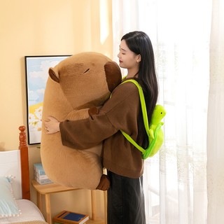 GẤU BÔNG CAPYBARA 50CM CHUỘT LANG NƯỚC BALO RÙA KÉO MŨI