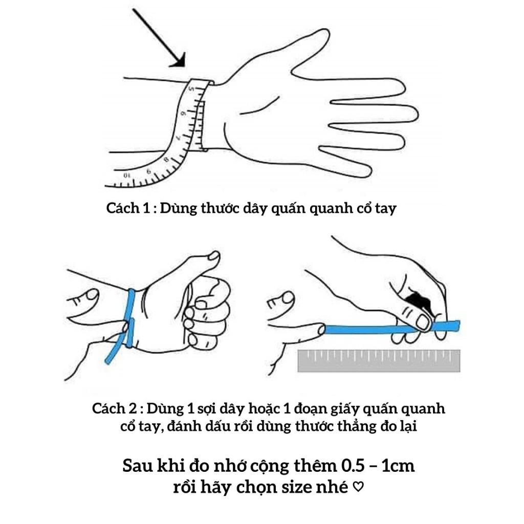 Vòng tay hạt cườm charm trái tim phối đá vụn - V53 - 317.corner