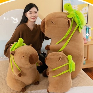 GẤU BÔNG CAPYBARA 50CM CHUỘT LANG NƯỚC BALO RÙA KÉO MŨI