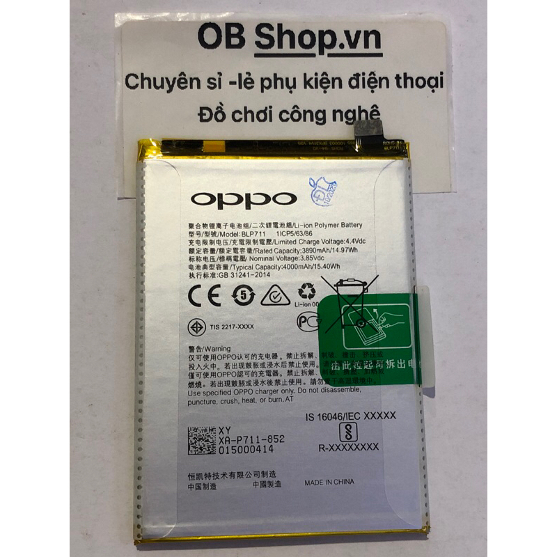 Pin [BLP711] Oppo A1k/ Realme C2