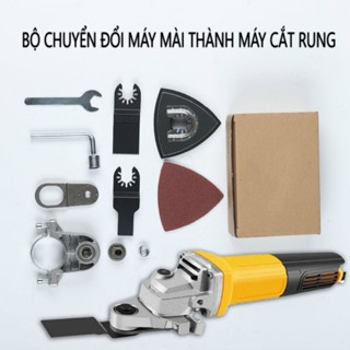 Máy cắt rung, bộ chuyển đổi máy cắt thành máy cắt rung tặng kèm lưỡi cưa và đầu chà nhám.