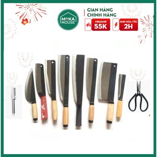 SK220 Bộ dao nhà bếp 10 món chặt cây - chặt xương - chặt gà - dao thái thịt