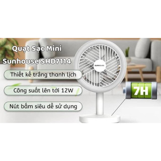 QUẠT SẠC MINI SUNHOUSE SHD7114