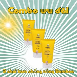 💥ƯU ĐÃI💥COMBO 3 CHAI KEM CHỐNG NẮNG BAMBOO