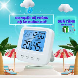 Nhiệt kế phòng điện tử - máy đo nhiệt đô phòng đo độ ẩm không khí thông minh 3 trong 1.