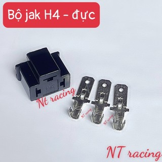 Bộ giắc cắm chuôi đèn 3P chân H4 đực