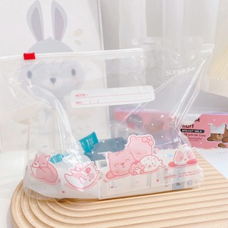Hộp 12 túi zip bảo quản túi trữ sữa, đồ dùng cho bé, rau củ, đồ đi sinh sunmum thái lan kt 26x24cm