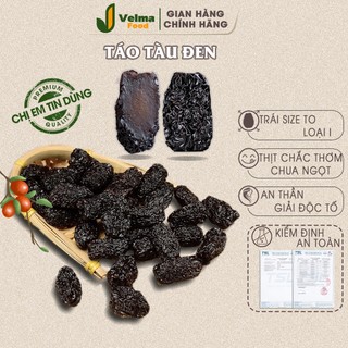 Táo tàu Velma Food loại Táo đen đặc biệt sấy dẻo khô chua ngọt ăn vặt thơm ngon size đại