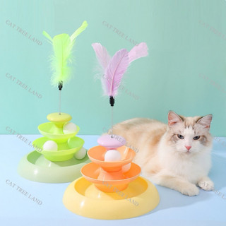 Đồ chơi tháp banh 3 tầng thú vị cho mèo cưng