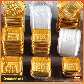 Khay Đựng Bánh Trung Thu Vàng Sang Trọng Giá Rẻ 50g 75g 100g 125g 150gr - set 100 khay