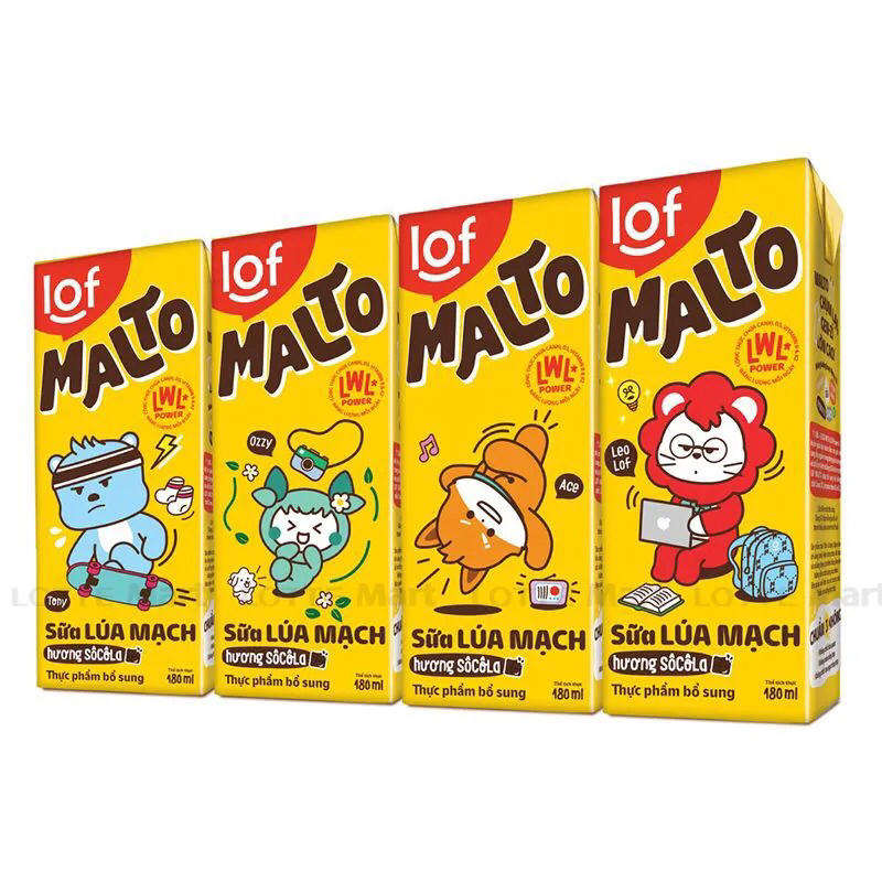 Sữa Malto socola lúa mạch 180g