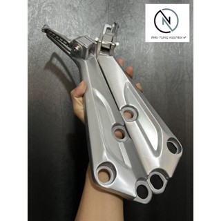  Combo Pát Gác Chân Và Gác Chân Nhôm Siêu Cứng Gắn Cho Xe Wave Dài  Wave nhỏ đời 2004  mã 02 