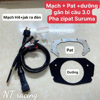 Pat gắn bi cầu led cho pha đèn Zipat , suruma xe wave