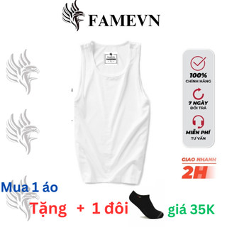 Áo ba lỗ nam FAMEVN -FC01  chất liệu Cotton tự nhiên mang đến cảm giác mềm mịn, thoáng mát tạo cảm giác tự tin