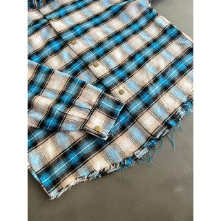 FLANEL BLUE OMBRE 28NOB ( áo khoác sơ mi xanh ombre )